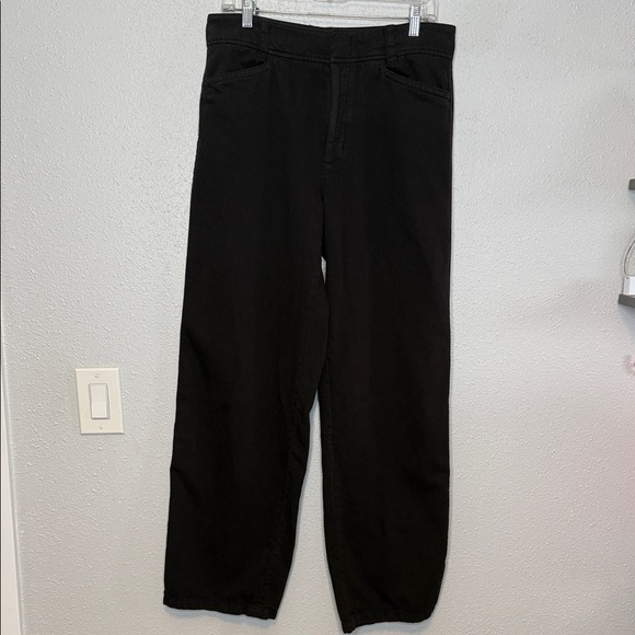 Vince Pants - Vince Women's Black High-Waist Washed Casual Pant Size 12